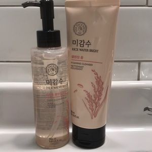 Cleansing oil & foaming cleanser